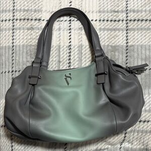 Vera Bradley Gray and Mint Hobo Bag